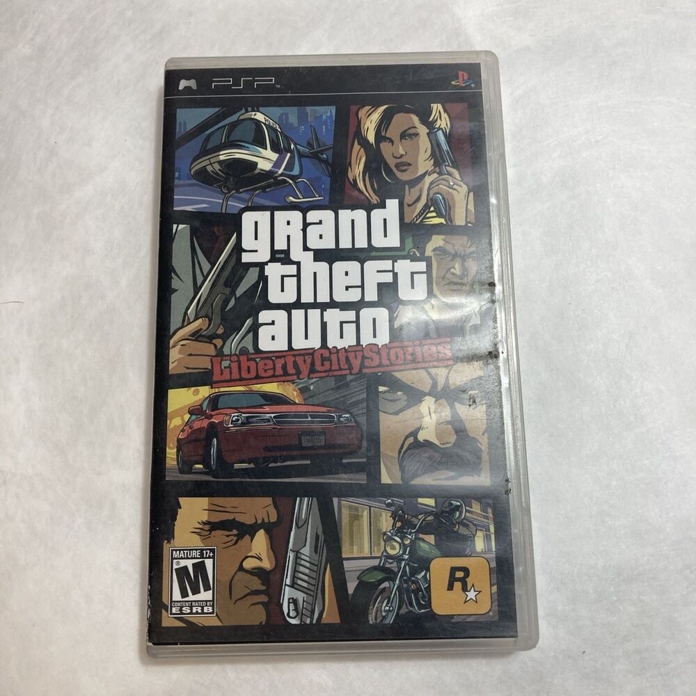 Grand Theft Auto: Liberty City Stories (Sony PSP, 2005) CIB Manual & Poster